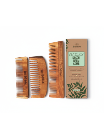 Root Hair Herbals Oil Treated Kacchi Neem Comb