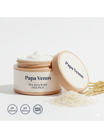 Papa Venus Rice Dewy Bright FACE PACK
